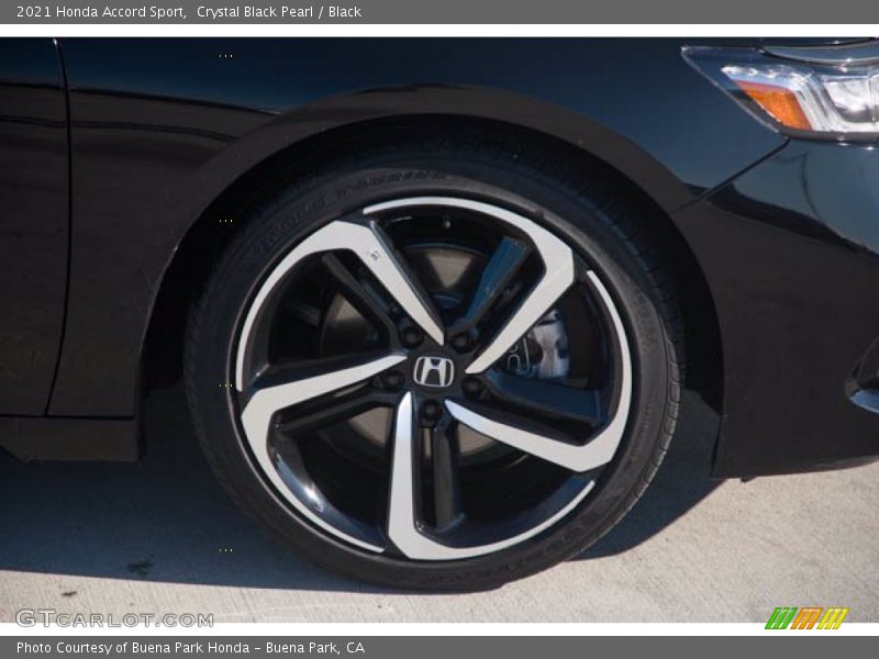Crystal Black Pearl / Black 2021 Honda Accord Sport