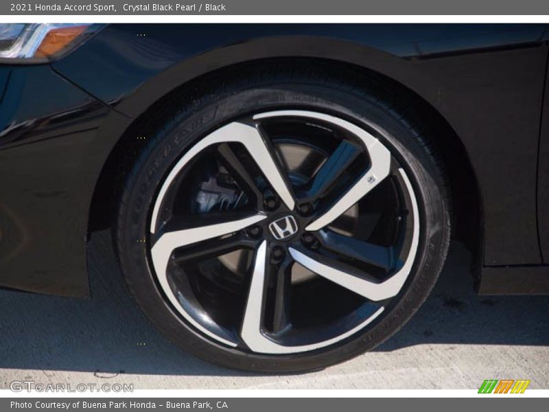 Crystal Black Pearl / Black 2021 Honda Accord Sport