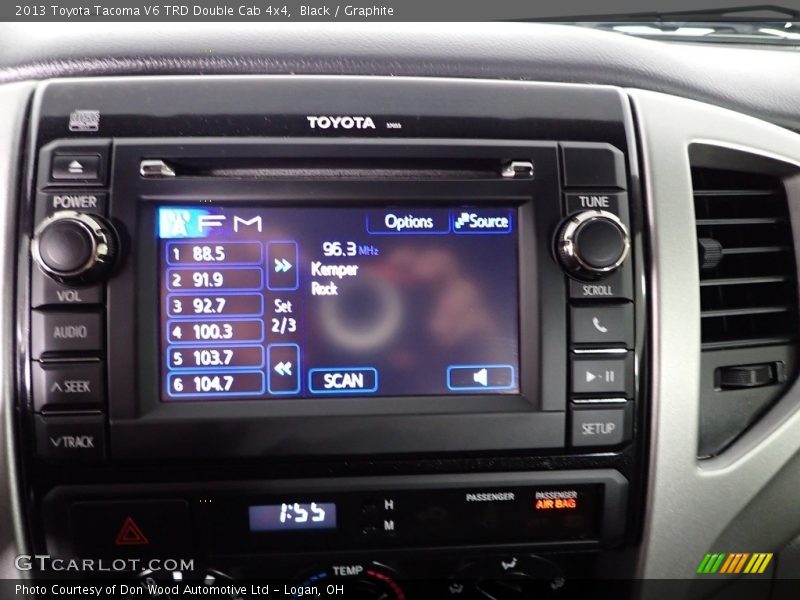 Black / Graphite 2013 Toyota Tacoma V6 TRD Double Cab 4x4