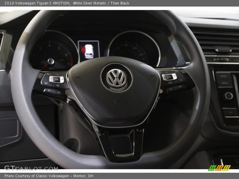 White Silver Metallic / Titan Black 2019 Volkswagen Tiguan S 4MOTION