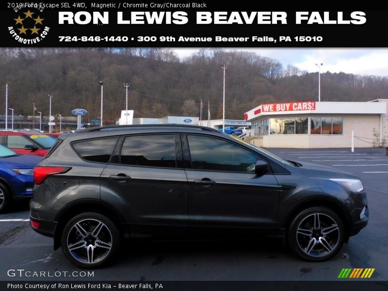 Magnetic / Chromite Gray/Charcoal Black 2019 Ford Escape SEL 4WD