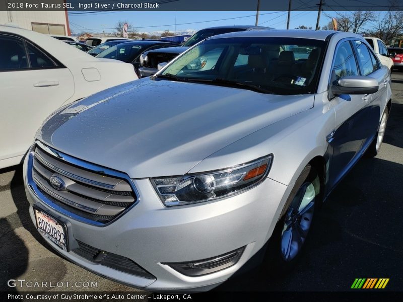 Ingot Silver / Charcoal Black 2018 Ford Taurus SEL