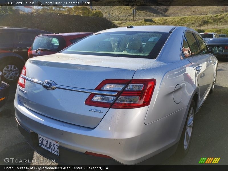 Ingot Silver / Charcoal Black 2018 Ford Taurus SEL