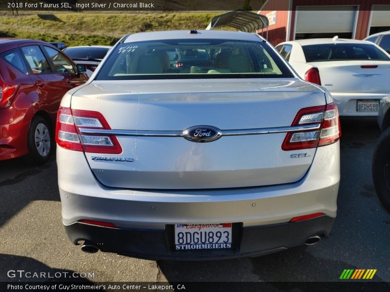 Ingot Silver / Charcoal Black 2018 Ford Taurus SEL