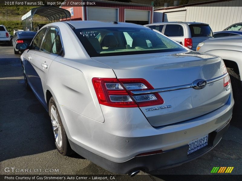 Ingot Silver / Charcoal Black 2018 Ford Taurus SEL