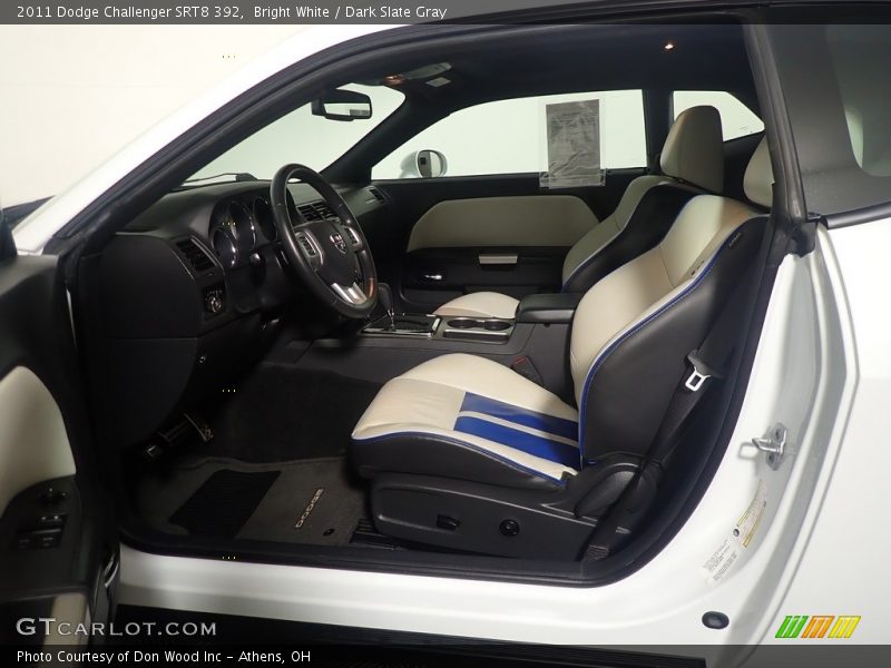 Bright White / Dark Slate Gray 2011 Dodge Challenger SRT8 392