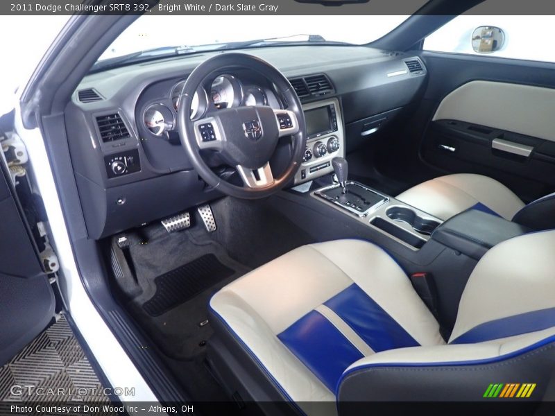 Bright White / Dark Slate Gray 2011 Dodge Challenger SRT8 392