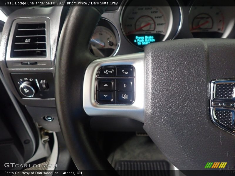 Bright White / Dark Slate Gray 2011 Dodge Challenger SRT8 392