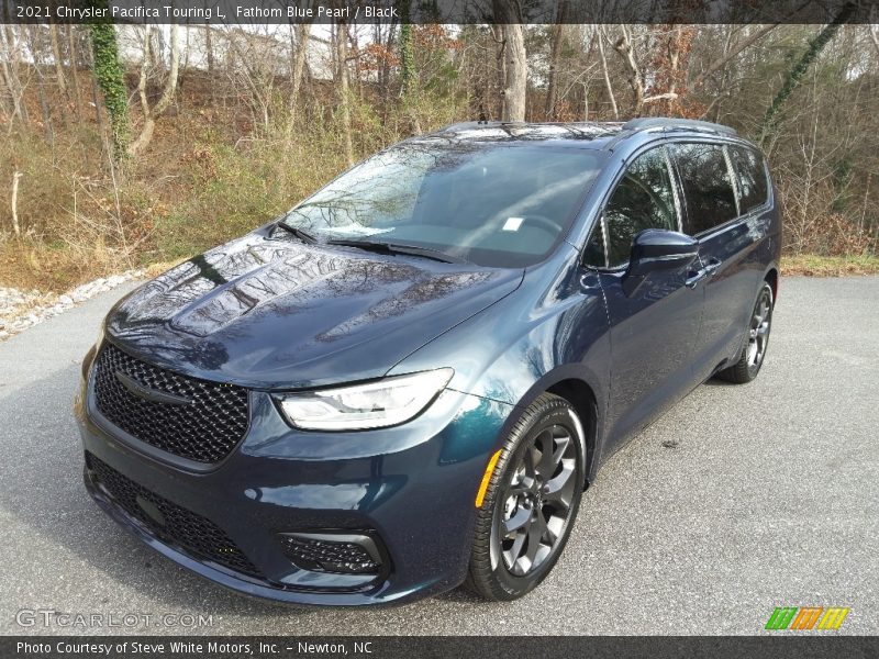 Fathom Blue Pearl / Black 2021 Chrysler Pacifica Touring L