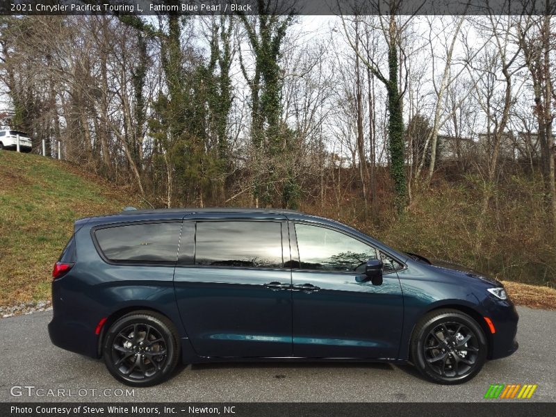 Fathom Blue Pearl / Black 2021 Chrysler Pacifica Touring L