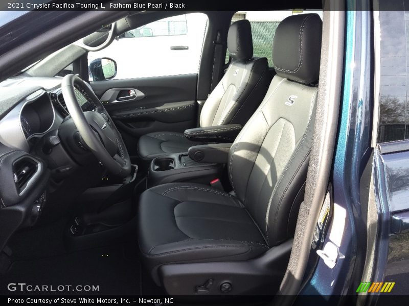 Fathom Blue Pearl / Black 2021 Chrysler Pacifica Touring L