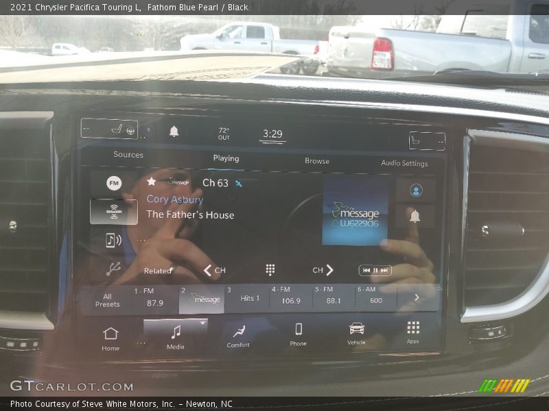Fathom Blue Pearl / Black 2021 Chrysler Pacifica Touring L