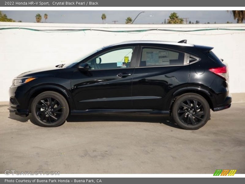 Crystal Black Pearl / Black 2022 Honda HR-V Sport