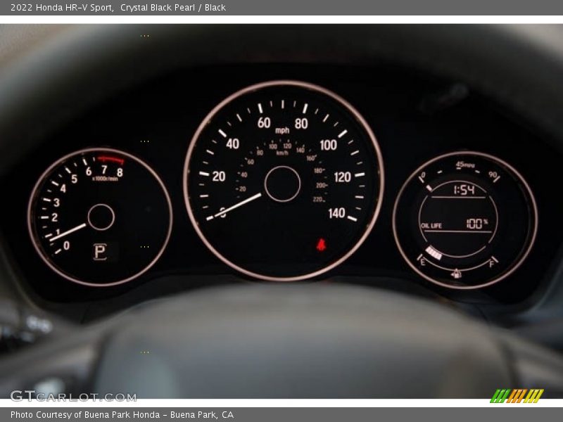 Crystal Black Pearl / Black 2022 Honda HR-V Sport