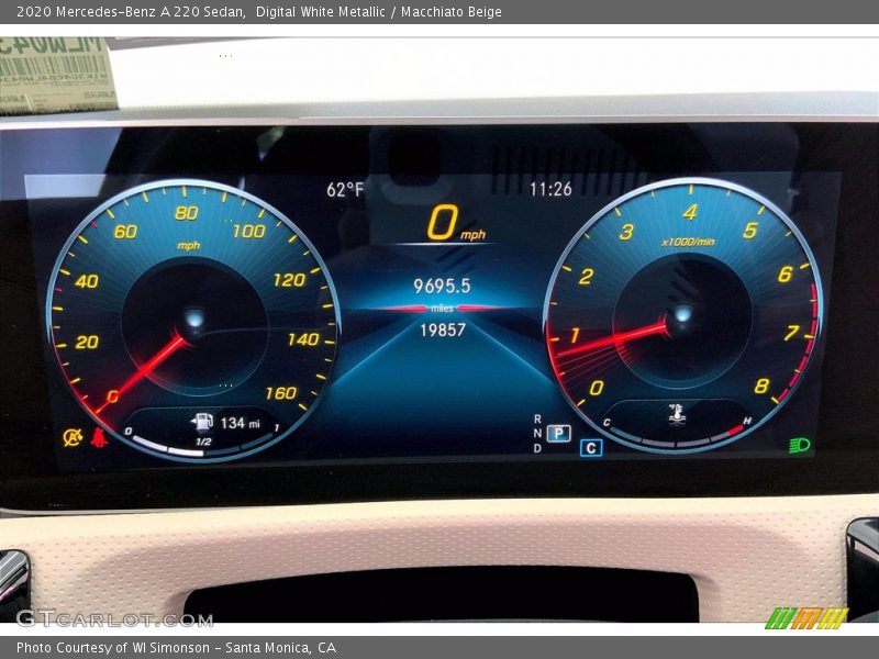 Digital White Metallic / Macchiato Beige 2020 Mercedes-Benz A 220 Sedan