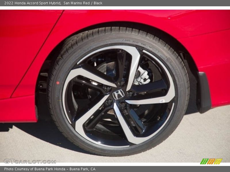 San Marino Red / Black 2022 Honda Accord Sport Hybrid