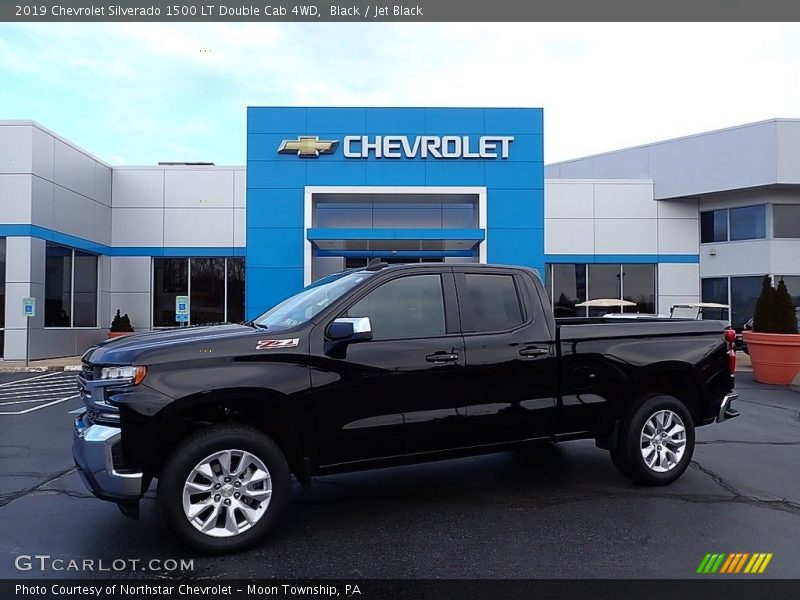 Black / Jet Black 2019 Chevrolet Silverado 1500 LT Double Cab 4WD