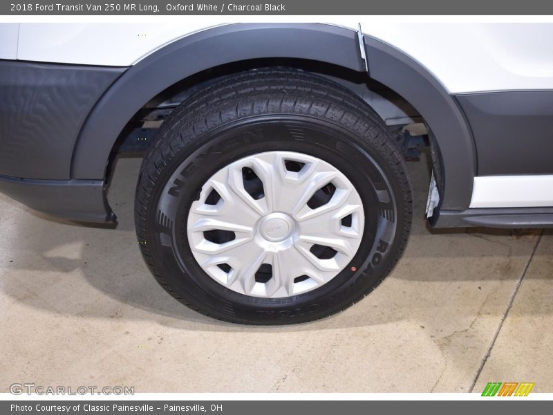 Oxford White / Charcoal Black 2018 Ford Transit Van 250 MR Long