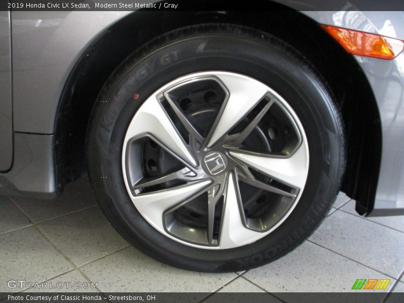 Modern Steel Metallic / Gray 2019 Honda Civic LX Sedan