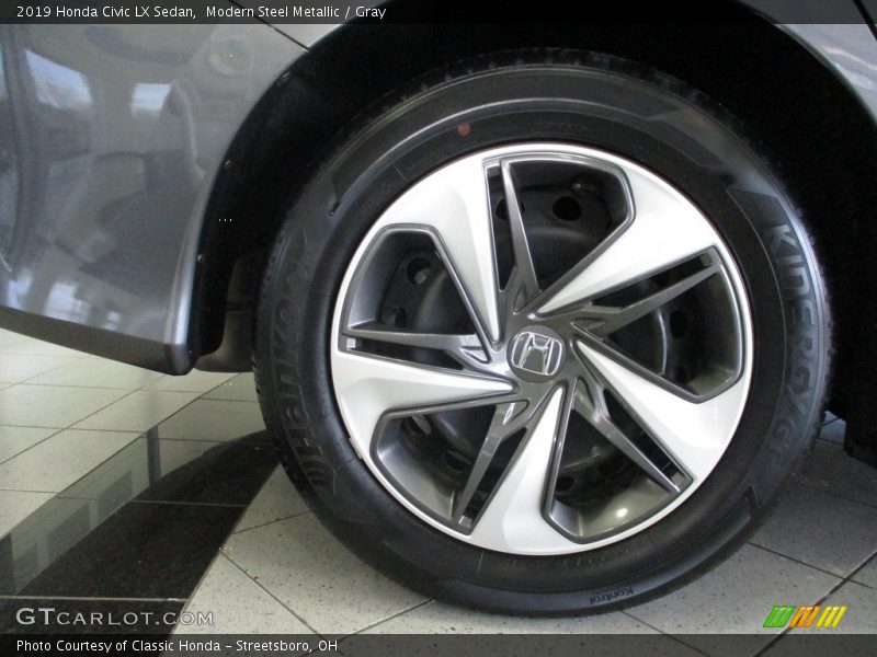 Modern Steel Metallic / Gray 2019 Honda Civic LX Sedan