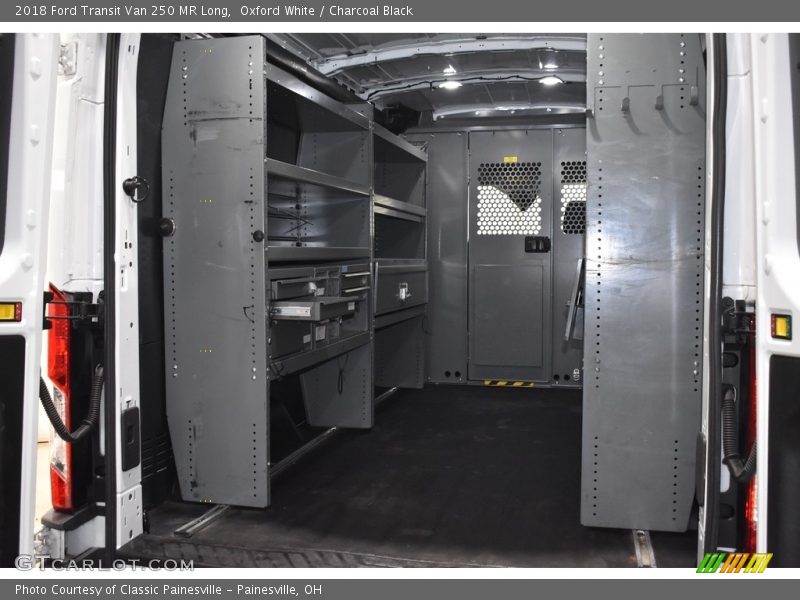 Oxford White / Charcoal Black 2018 Ford Transit Van 250 MR Long