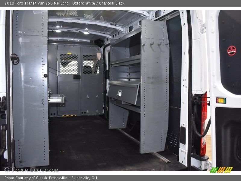 Oxford White / Charcoal Black 2018 Ford Transit Van 250 MR Long