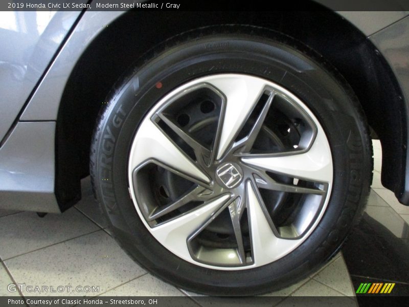 Modern Steel Metallic / Gray 2019 Honda Civic LX Sedan
