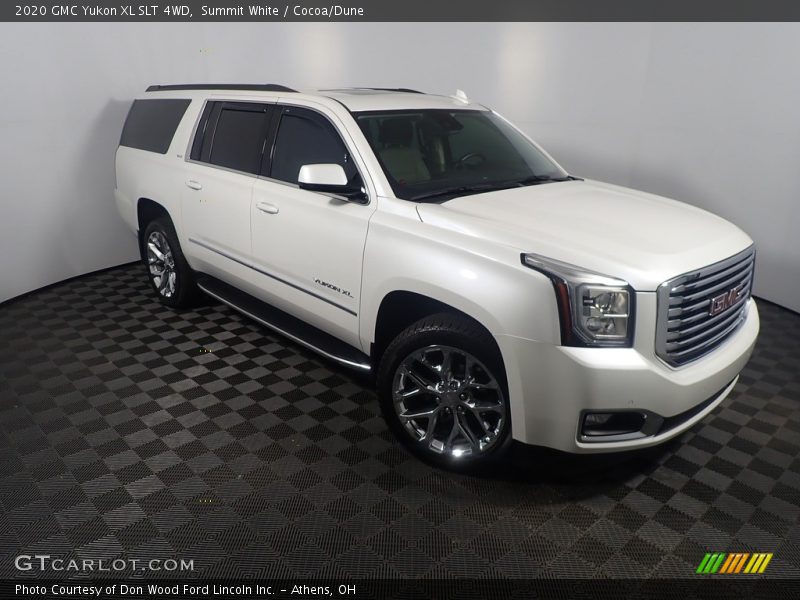 Summit White / Cocoa/Dune 2020 GMC Yukon XL SLT 4WD