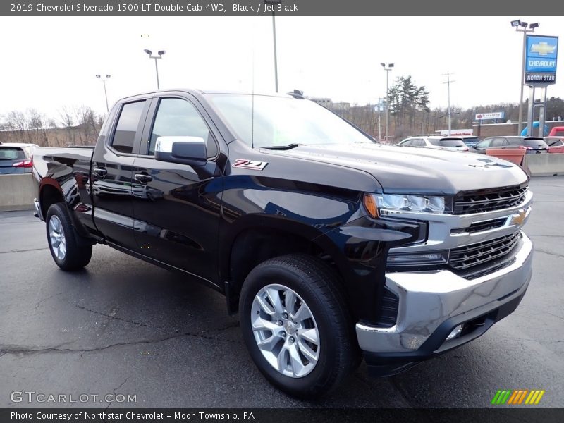 Black / Jet Black 2019 Chevrolet Silverado 1500 LT Double Cab 4WD