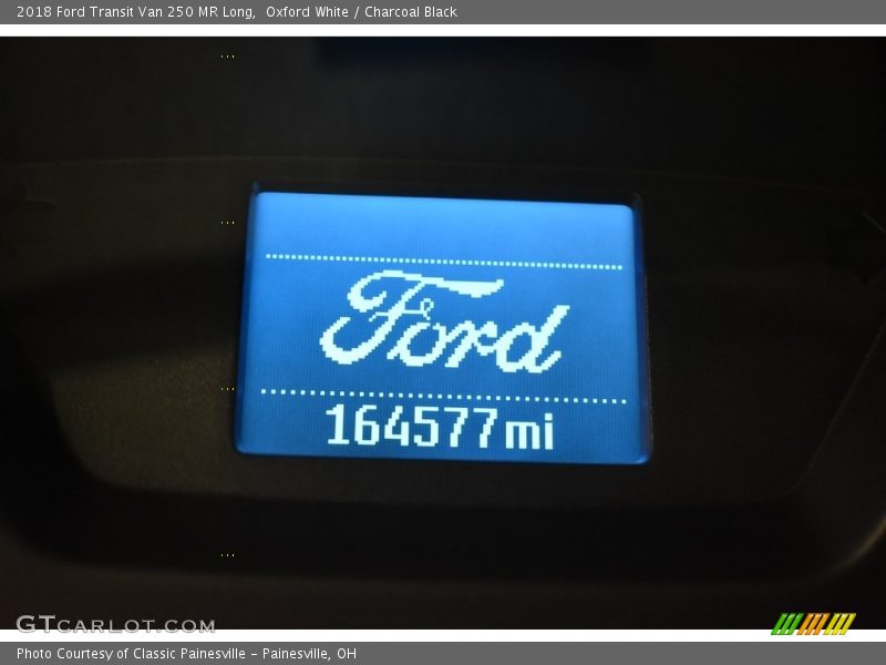Oxford White / Charcoal Black 2018 Ford Transit Van 250 MR Long