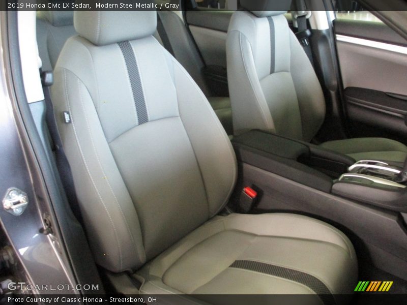 Modern Steel Metallic / Gray 2019 Honda Civic LX Sedan