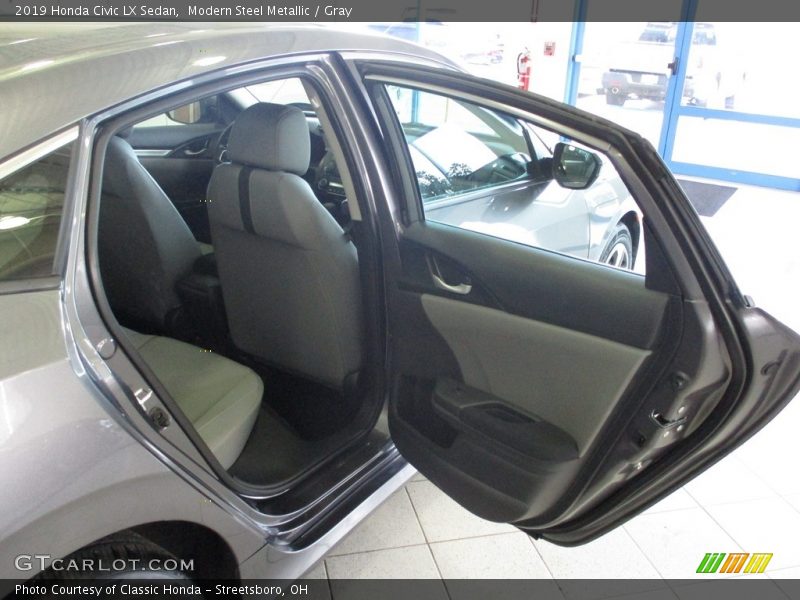 Modern Steel Metallic / Gray 2019 Honda Civic LX Sedan