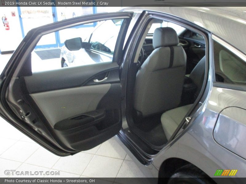 Modern Steel Metallic / Gray 2019 Honda Civic LX Sedan