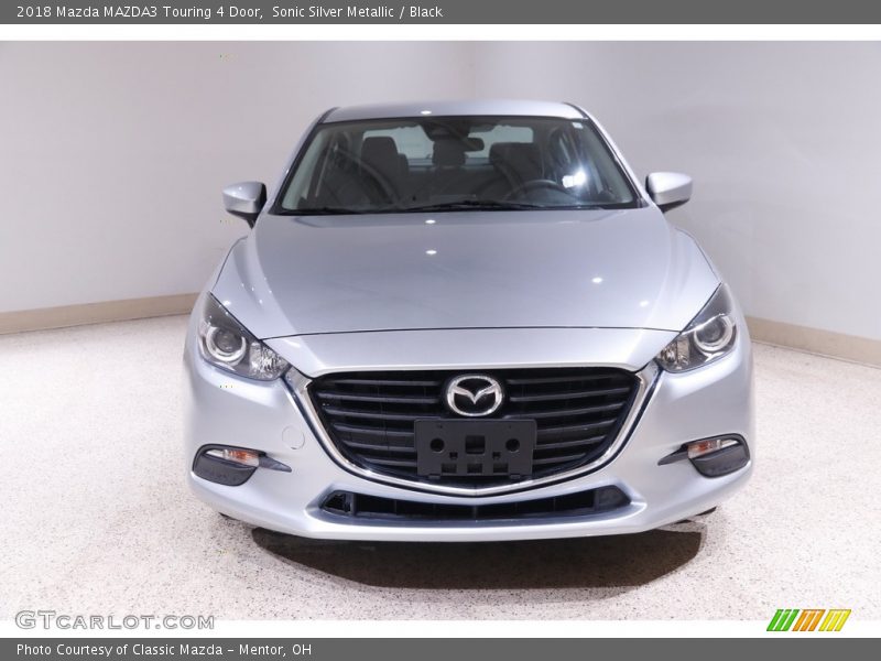 Sonic Silver Metallic / Black 2018 Mazda MAZDA3 Touring 4 Door