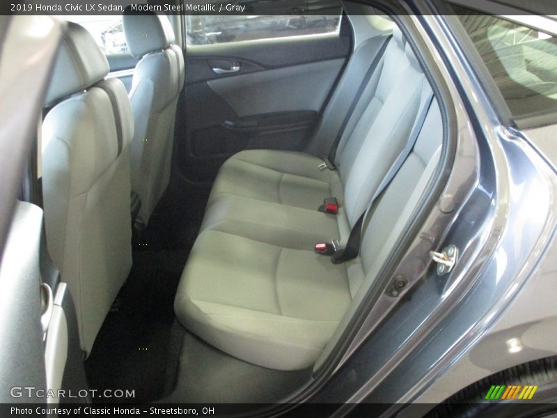 Modern Steel Metallic / Gray 2019 Honda Civic LX Sedan
