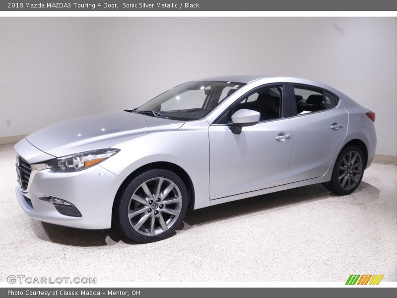 Sonic Silver Metallic / Black 2018 Mazda MAZDA3 Touring 4 Door