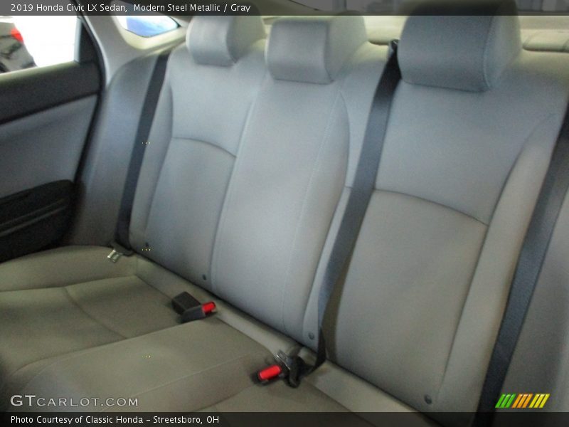 Modern Steel Metallic / Gray 2019 Honda Civic LX Sedan