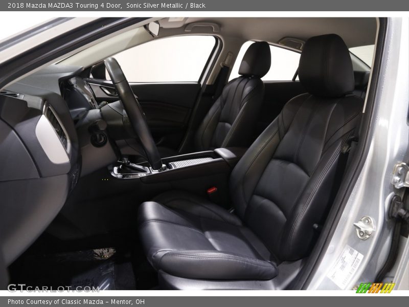 Sonic Silver Metallic / Black 2018 Mazda MAZDA3 Touring 4 Door