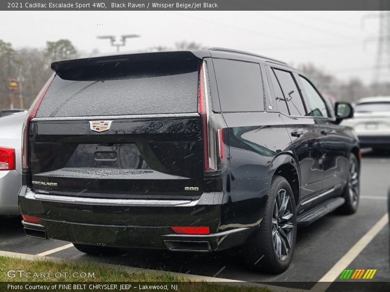 Black Raven / Whisper Beige/Jet Black 2021 Cadillac Escalade Sport 4WD