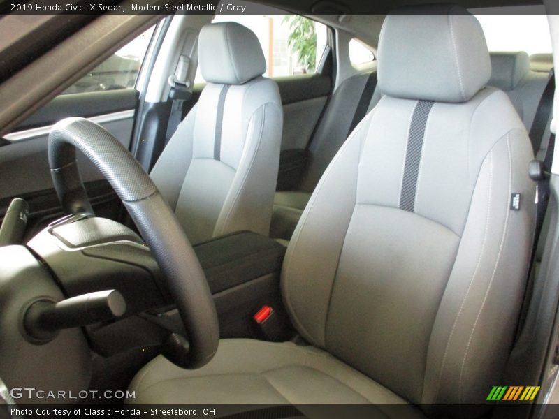 Modern Steel Metallic / Gray 2019 Honda Civic LX Sedan