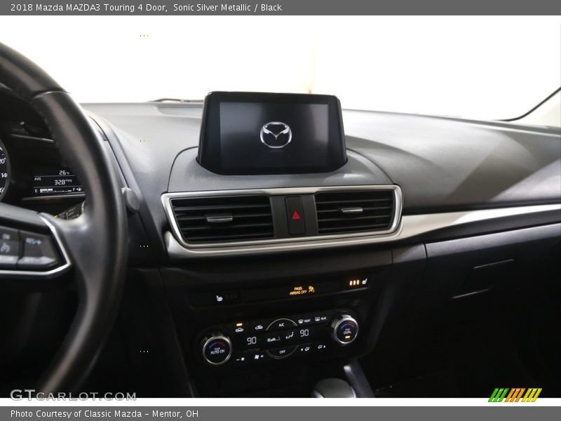 Sonic Silver Metallic / Black 2018 Mazda MAZDA3 Touring 4 Door