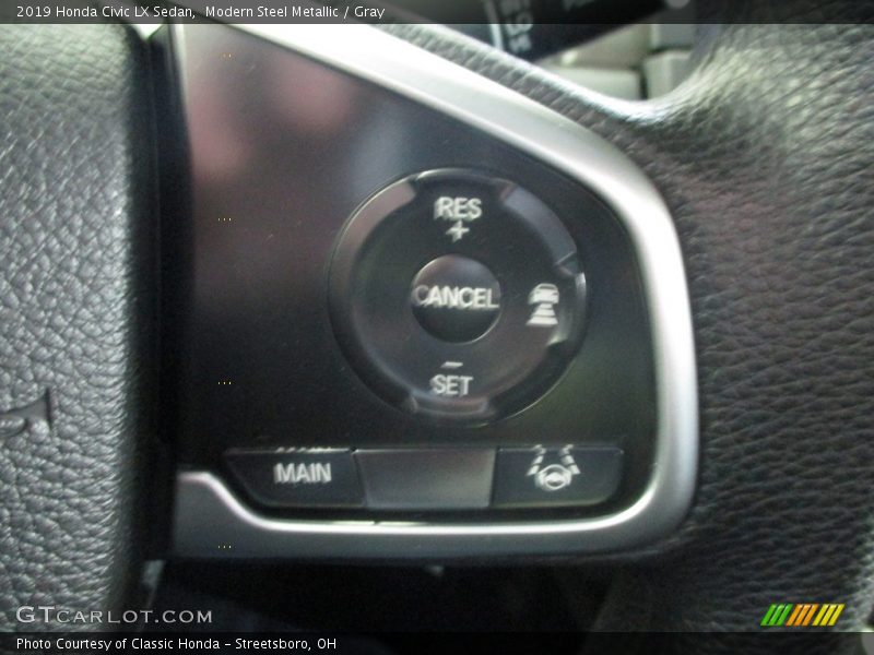 Modern Steel Metallic / Gray 2019 Honda Civic LX Sedan
