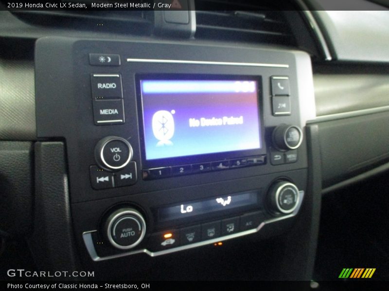 Modern Steel Metallic / Gray 2019 Honda Civic LX Sedan