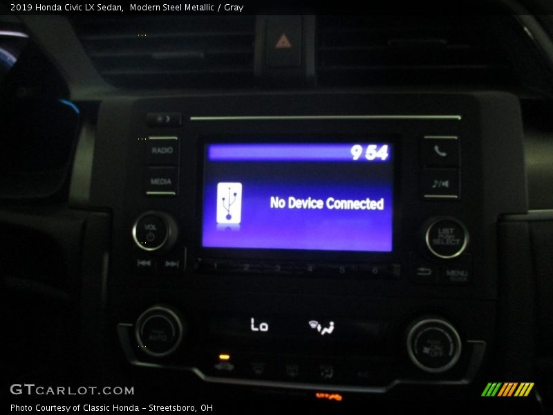 Modern Steel Metallic / Gray 2019 Honda Civic LX Sedan
