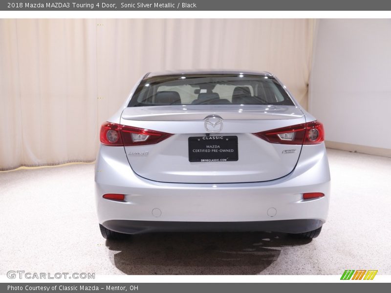Sonic Silver Metallic / Black 2018 Mazda MAZDA3 Touring 4 Door