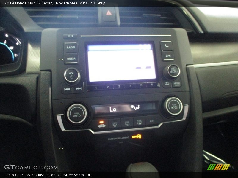 Modern Steel Metallic / Gray 2019 Honda Civic LX Sedan