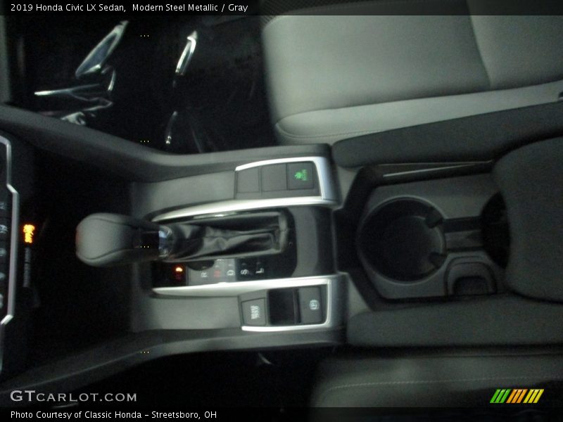 Modern Steel Metallic / Gray 2019 Honda Civic LX Sedan