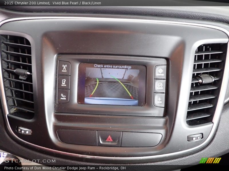 Vivid Blue Pearl / Black/Linen 2015 Chrysler 200 Limited