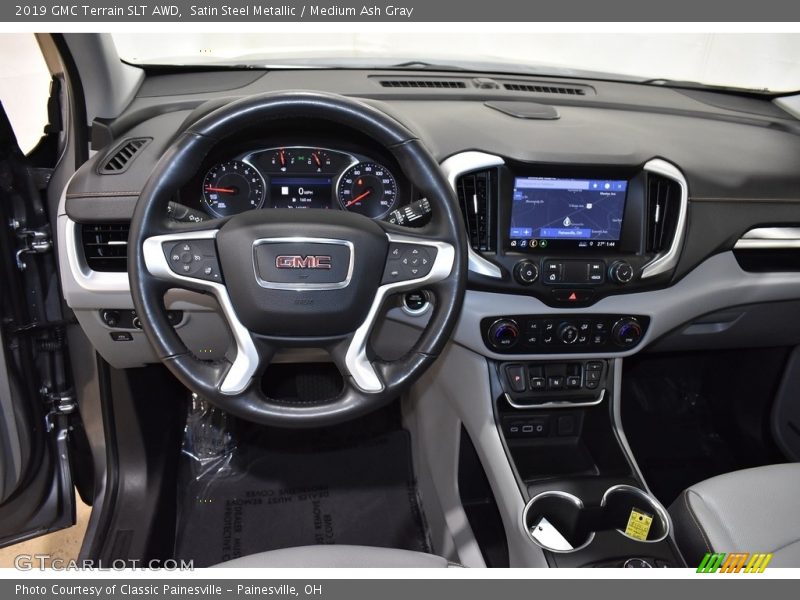 Satin Steel Metallic / Medium Ash Gray 2019 GMC Terrain SLT AWD