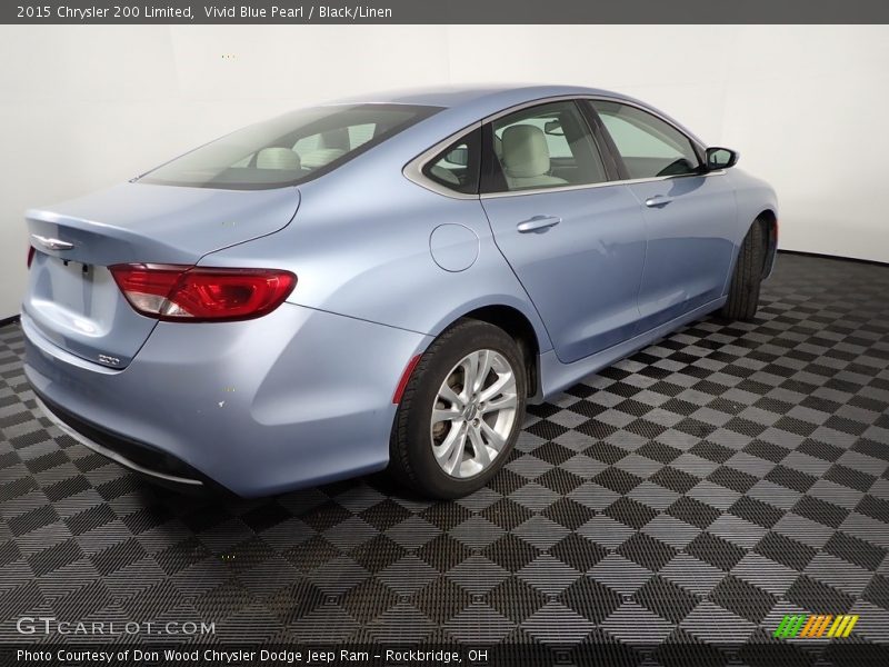 Vivid Blue Pearl / Black/Linen 2015 Chrysler 200 Limited